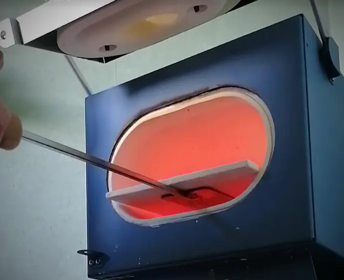 cuisson four émailleur d'art sur métaux